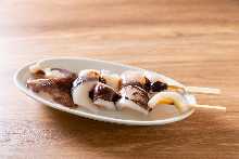 2 skewered squid (salt)