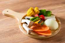 Assortment of fried vegetables