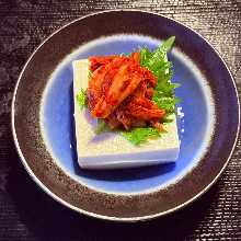 Korean-style cold tofu Korean-style cold tofu