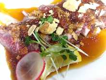 Seared beef