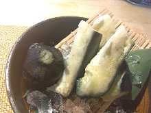 Mizu-nasu (eggplant) with ginger soy sauce