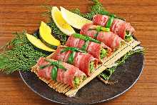 Negi tan shio (salted tongue with green onions)