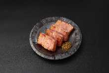 Smoked thickly sliced bacon