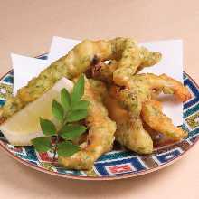 Squid Tempura with Seaweed
