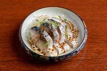 Cured Mackerel (Shime-saba) Blanket in Herbs