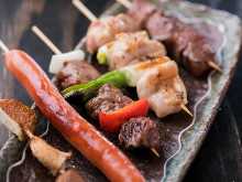 Pork rib skewer