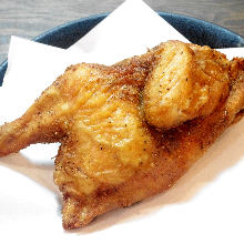 Fried half body of chicken