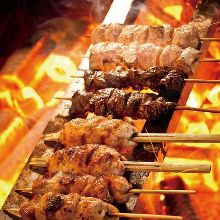 Assorted grilled skewers, 5 kinds