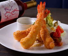 Deep-fried shrimp