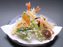 Assorted tempura