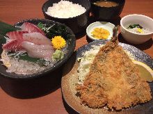 Deep-fried horse mackerel