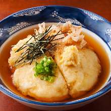 Deep-fried tofu in broth