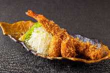 Fried food assortment