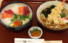 Seafood rice bowl