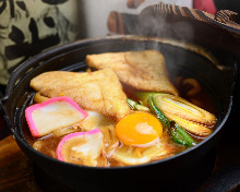 Wheat noodles boiled in miso