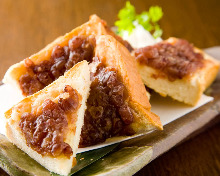 Ogura toast (toast with red bean paste)