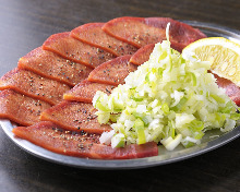 Negi tan shio (salted tongue with green onions)