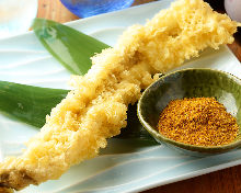 Conger eel tempura