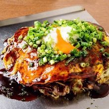 Hiroshima-style okonomiyaki