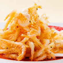 Fried Japanese glass shrimp