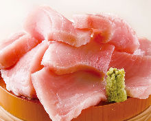 Assorted tuna sashimi