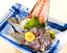 Horse mackerel sashimi