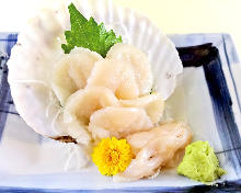 Scallop sashimi