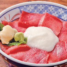 Tuna and grated yam rice bowl