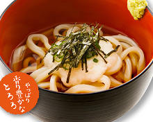 Udon with grated yam