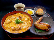 "Oyako" chicken and egg rice bowl