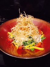 Mizuna salad