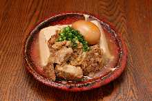 Beef tendon and tofu