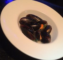 Mussels steamed in wine