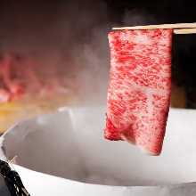 Wagyu beef shabu-shabu