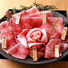 Assorted Wagyu beef shabu-shabu