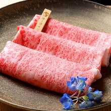 Premium Wagyu beef loin shabu-shabu