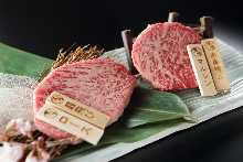 Assorted Wagyu beef of the day Assorted Wagyu beef of the day