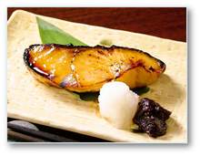 Grilled seasonal fish with Saikyo miso