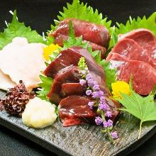 Assorted edible horse meat, 4 kinds