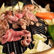 Assorted mongolian mutton barbecue ("Jingisukan")
