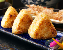 Grilled rice ball