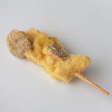 Fried king oyster mushroom skewer