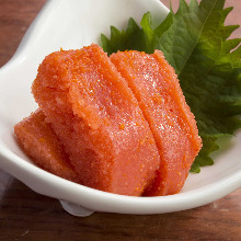 Marinated cod roe