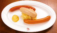 Assorted boiled sausage, 3 pieces