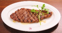 Sirloin steak with ponzu sauce