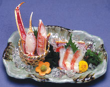 Assorted sashimi