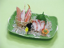 Assorted sashimi