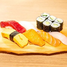 Assorted sushi
