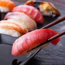 (We also offer a wide variety of sushi made with fresh seafood.)