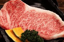 Wagyu beef sirloin steak